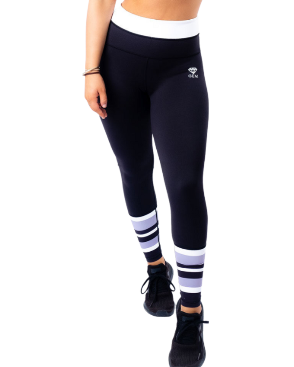 Candy Stripe Leggings (Grey) image 0