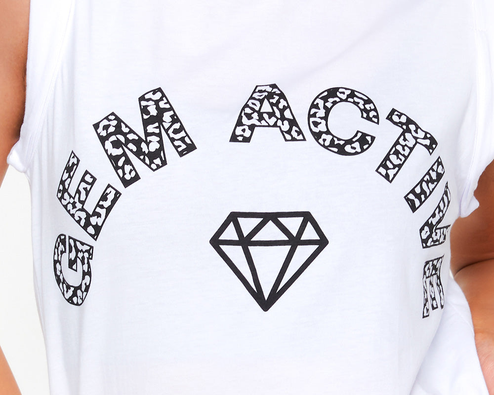 Muscle Tank Top (White) image 1