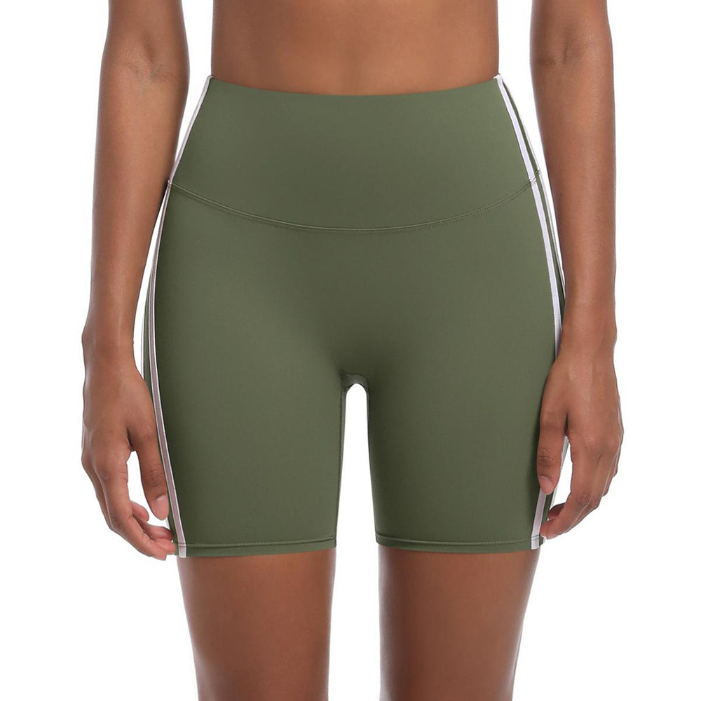 Sculpt Stripe Shorts (Olive Green)