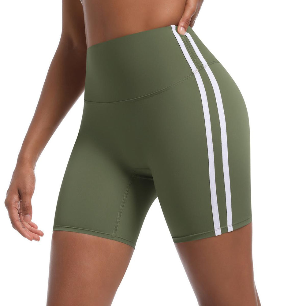 Sculpt Stripe Shorts (Olive Green)